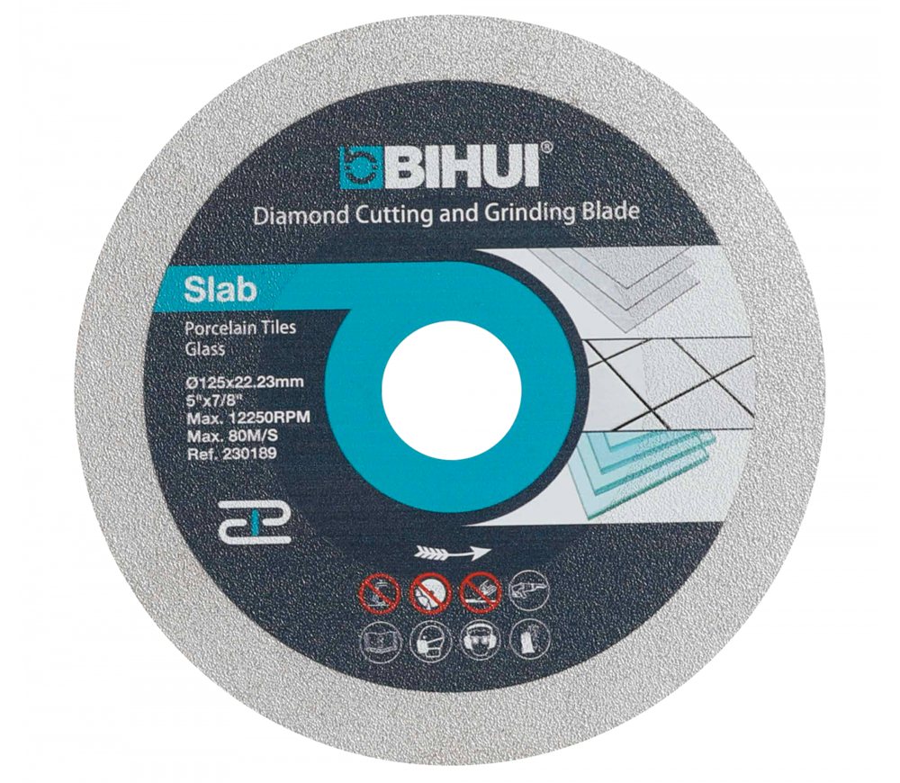 Disc de tăiat cu diamant BIHUI DPG125 125mm Solid Cermică/Marmura/Granit photo