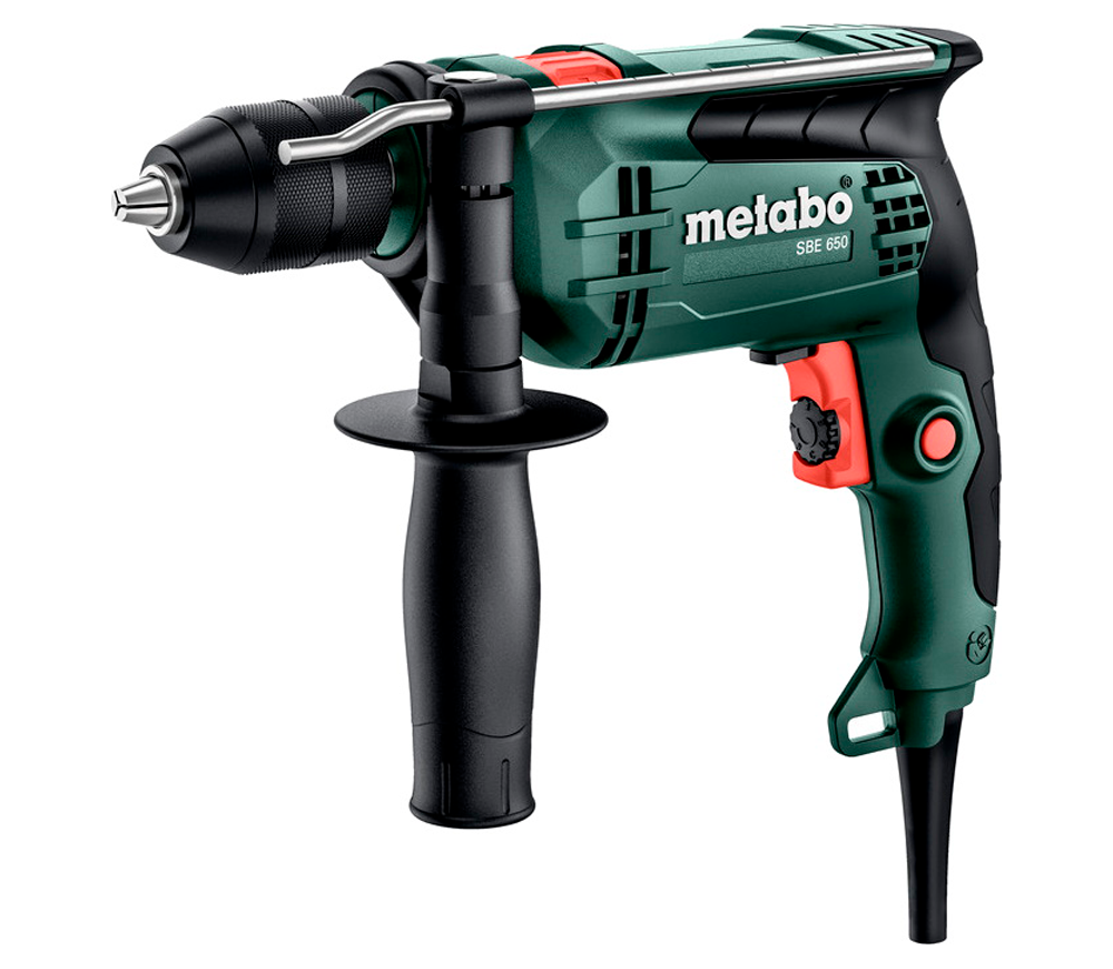 Mașină de găurit cu percutie METABO SBE 650 WORKSHOP 650w photo 0