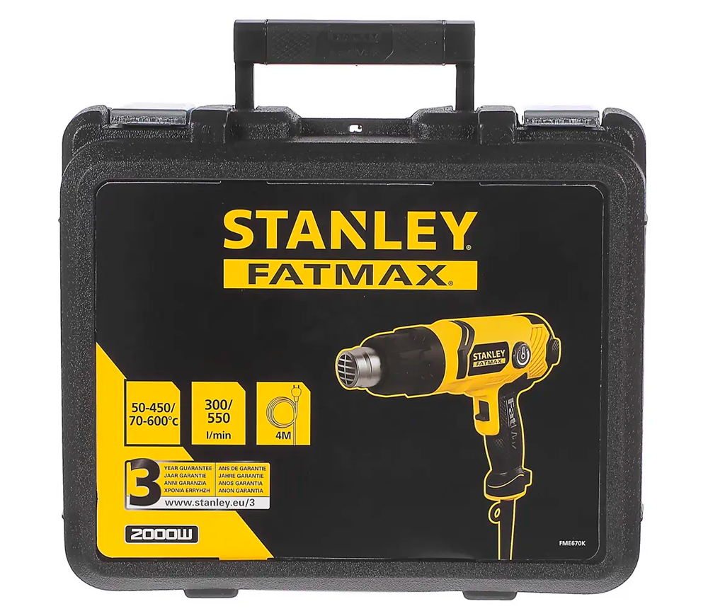 Фен строительный STANLEY FME670K-QS 2000вт 600°C photo 4