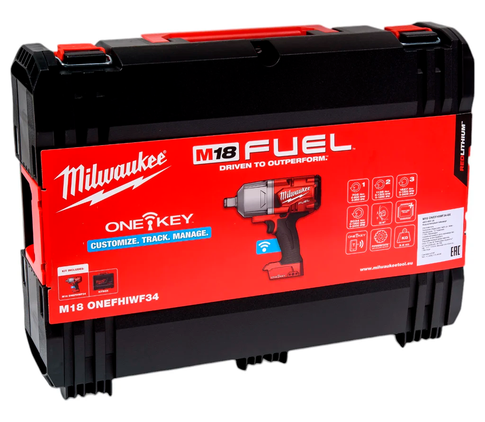 Mașină de înșurubat cu impact cu acumulator (fără bat) MILWAUKEE M18 ONEFHIWF34-0X 2034Nm photo 3