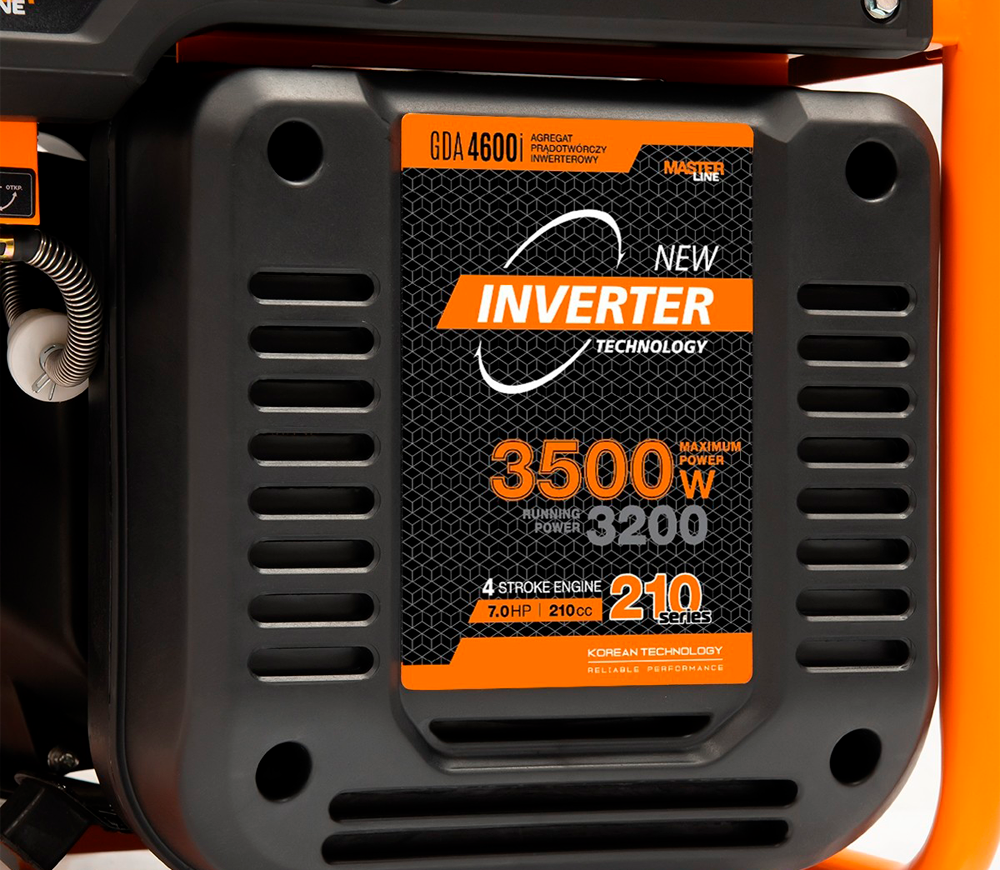 Generator electric DAEWOO GDA 4600i 3.5kw Benzină Invertor photo 1
