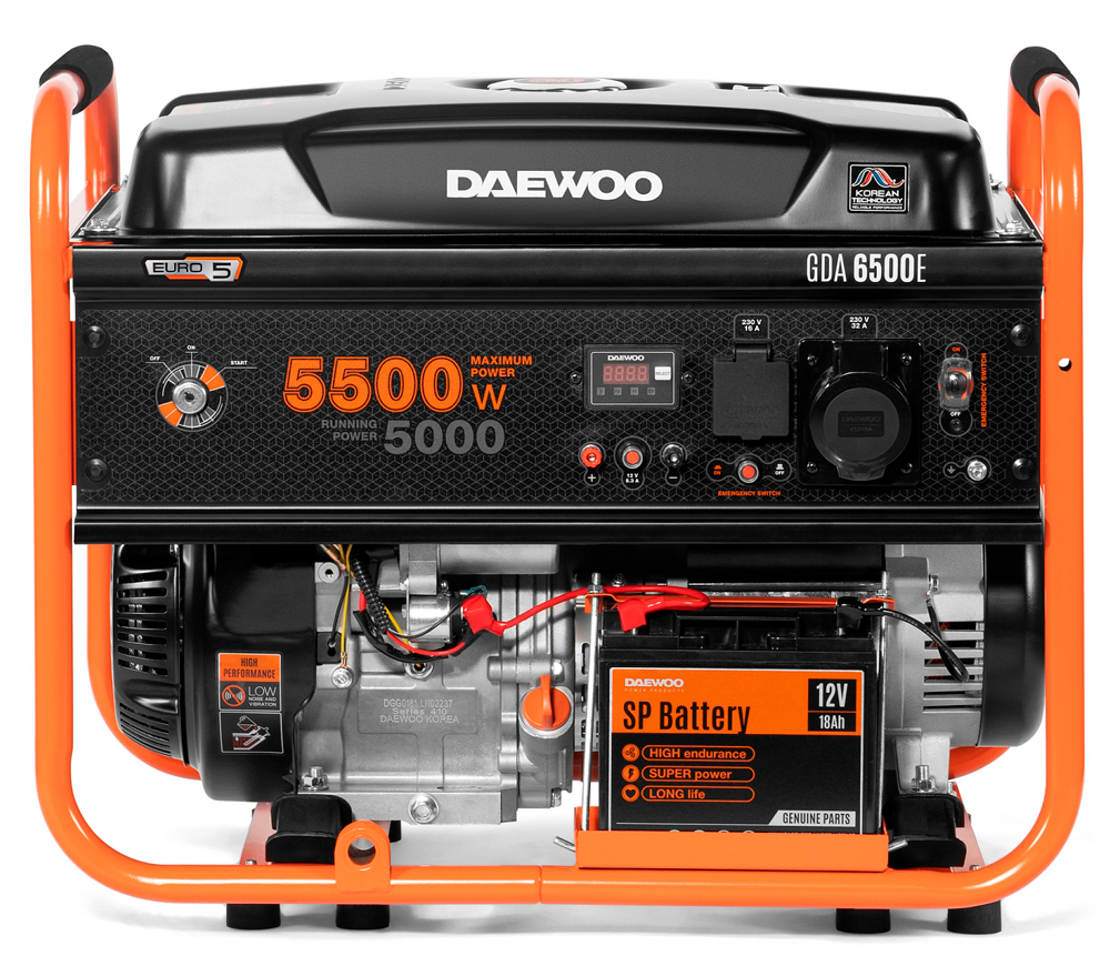Generator electric DAEWOO GDA 6500E 5.5kw Benzină AVR photo 1