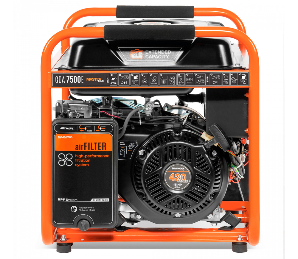 Generator electric DAEWOO GDA 7500E 6.5kw Benzină AVR photo 2