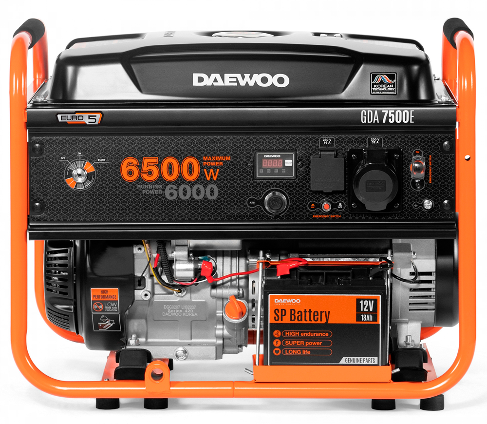 Generator electric DAEWOO GDA 7500E 6.5kw Benzină AVR photo 4