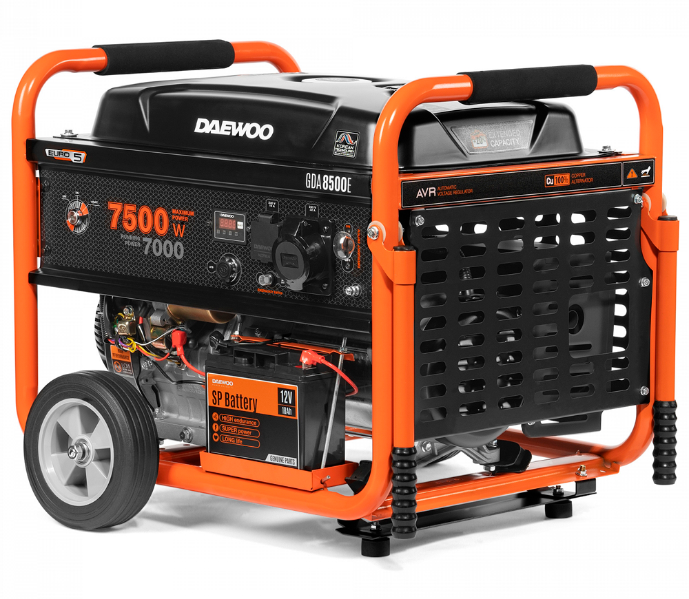 Generator electric DAEWOO GDA 8500E 7.5kw Benzină AVR photo 0