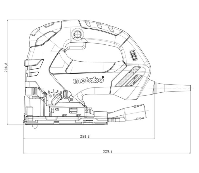 Fierăstrău pendular METABO STEB 140 Plus 750w-3
