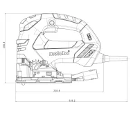Fierăstrău pendular METABO STEB 140 Plus 750w-3