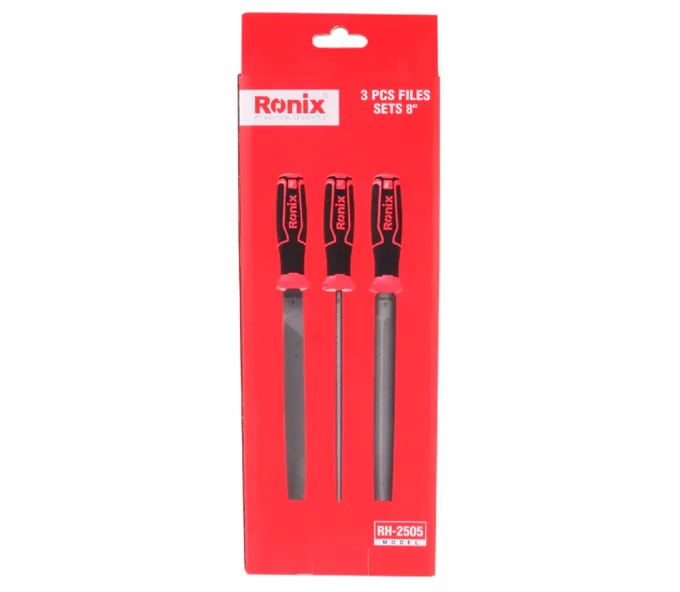 Набор 3 напильников RONIX RH-2505 Плоский/Полукруглый/Круглый-2