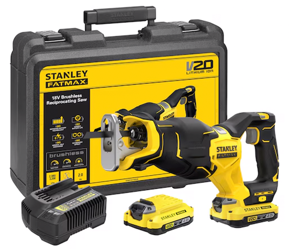 Сабельная пила аккумуляторная STANLEY SFMCS310D2K-QW 18В 2Ач photo
