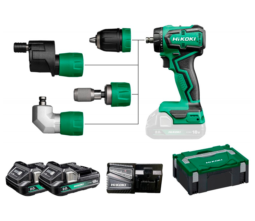 Шуруповёрт аккумуляторный HIKOKI DS18DDQWRZ 18В 2Ач photo 1