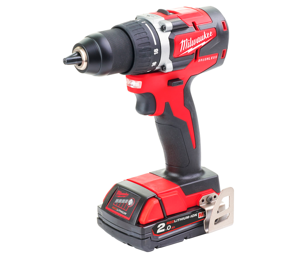 Mașină de înșurubat cu acumulator MILWAUKEE M18 CBLDD-202C 18V 2Ah photo