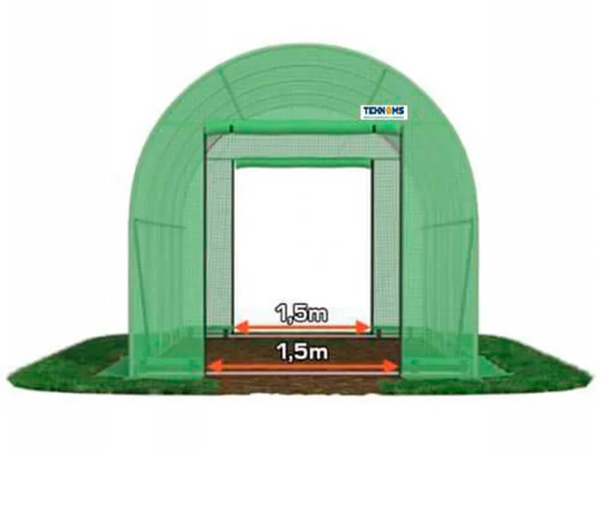 Теплица арочная TEHNO-MS 10x4x2.5 м 40м² Зелёная-2