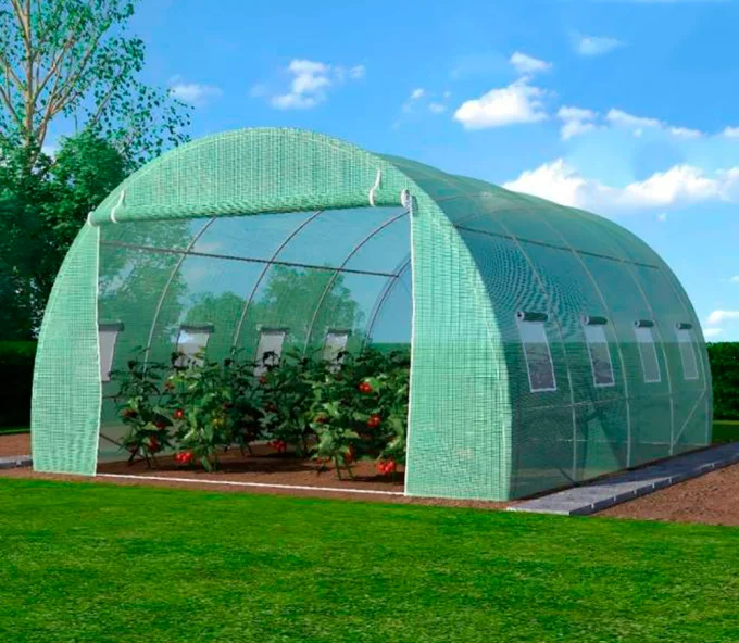 Теплица арочная TEHNO-MS 4.5x2x3 м 13.5м² Зелёная-1