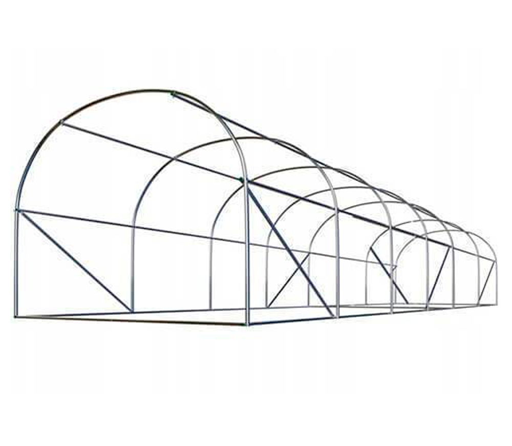 Seră arcuită TEHNO-MS 8x3x2 m 24m² Verde photo 0