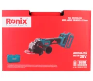 Угловая шлифмашина аккумуляторная RONIX 8680 125мм 20В 4Ач-3