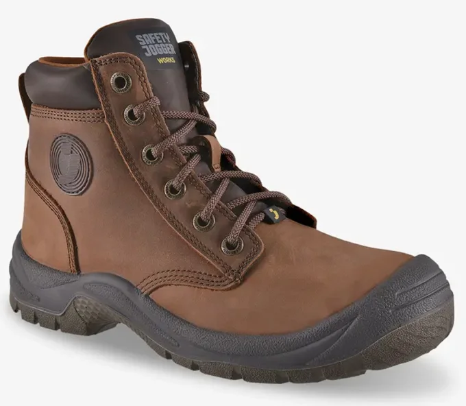 Ботинки рабочие SAFETY JOGGER DAKAR S3 LEATHER Коричневые 42-1