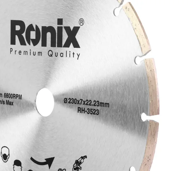 Disc de tăiat cu diamant RONIX RH-3523 230mm Segmentat Cermică/Marmura/Granit-2