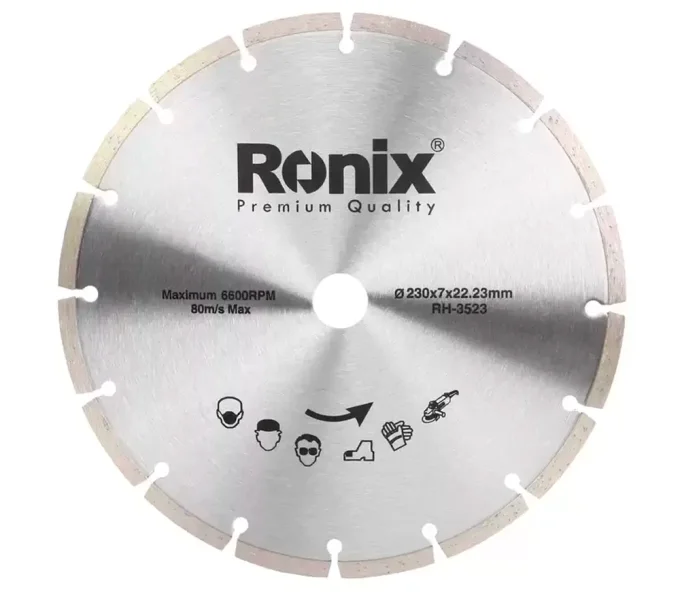 Disc de tăiat cu diamant RONIX RH-3523 230mm Segmentat Cermică/Marmura/Granit-1
