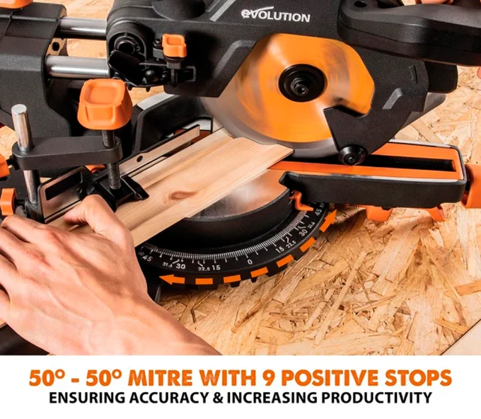 Fierăstrău  circular staționar EVOLUTION 047-0003A 1200w 185mm-2