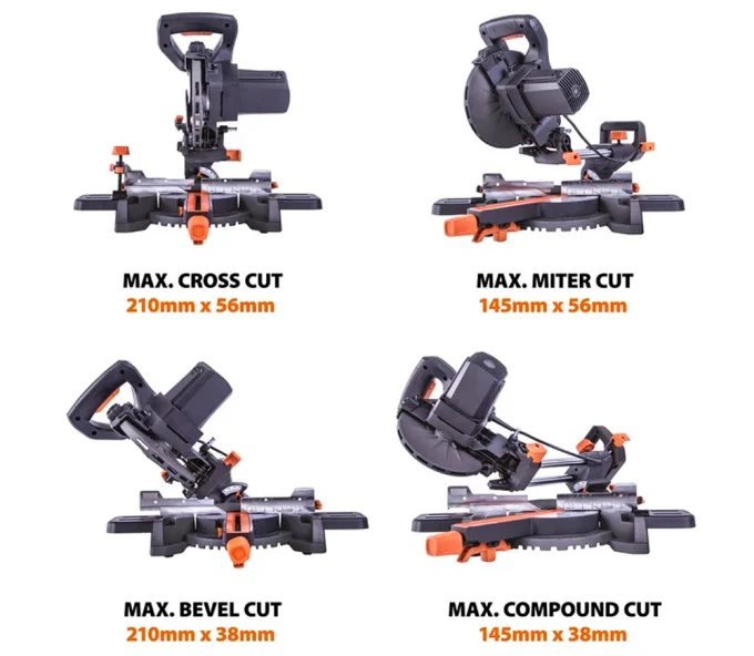Fierăstrău  circular staționar EVOLUTION 047-0003A 1200w 185mm-4