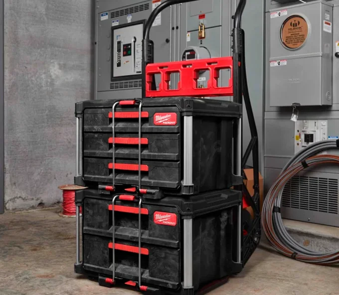 Ящик с 2-мя выдвижными отсеками MILWAUKEE PACKOUT Drawer Tool Box Пластик-8
