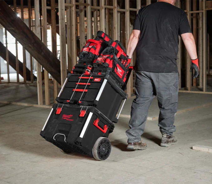 Ящик с выдвижными отсеками MILWAUKEE PACKOUT 2+1 Пластик-7