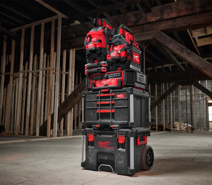 Ящик с выдвижными отсеками MILWAUKEE PACKOUT 2+1 Пластик-8