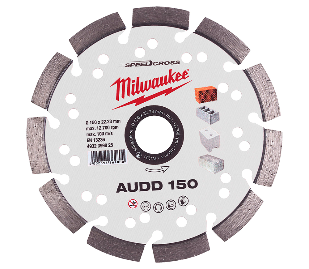 Алмазный отрезной диск MILWAUKEE Premium Speedcross AUDD 150мм Сегментированный Бетон photo