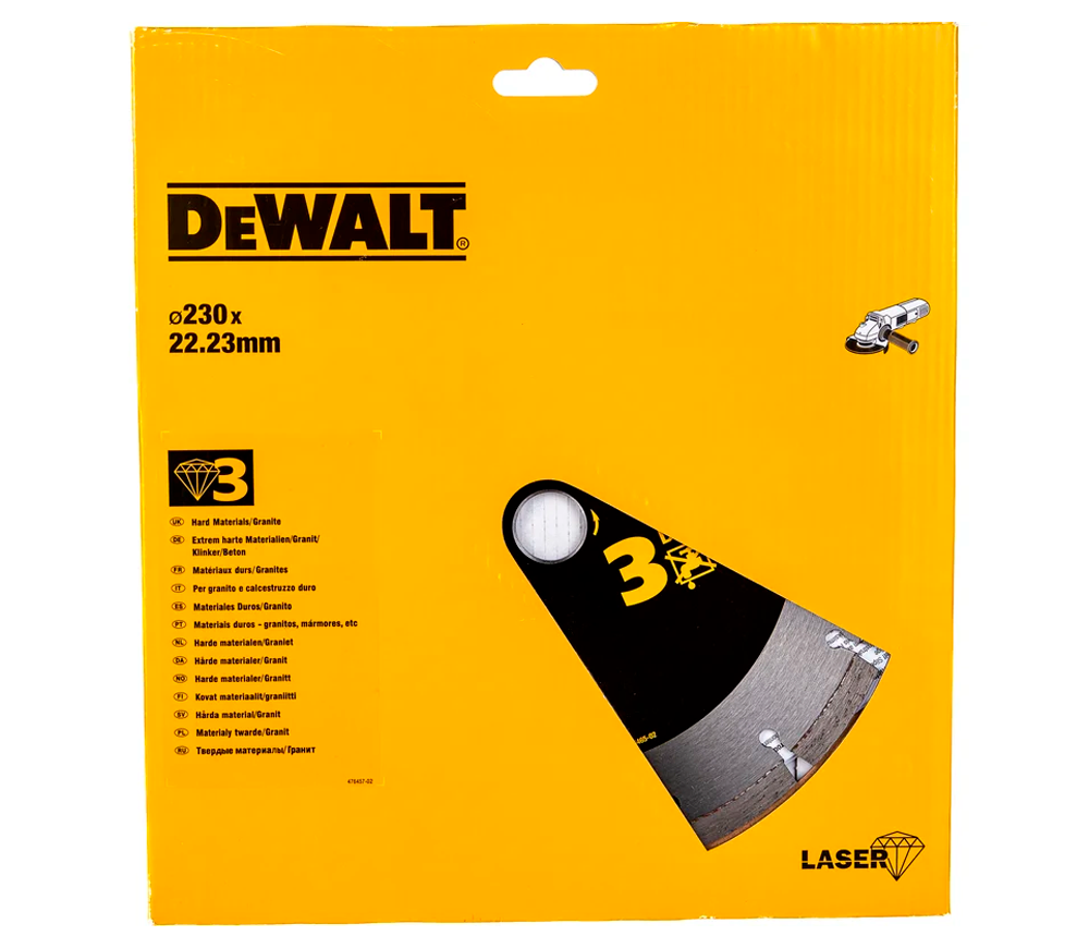Disc de tăiat cu diamant DEWALT DT3763 230mm Segmentat Marmura/Granit photo 2