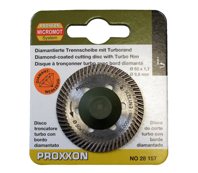Disc de tăiat cu diamant PROXXON 28157 50mm Turbo Cermică/Marmura/Granit-2
