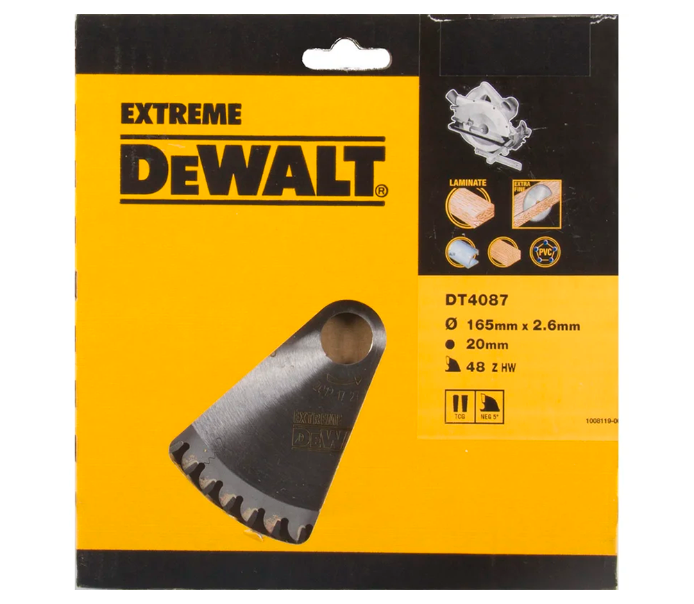 Пильный диск DEWALT DT4087 165мм 1.8мм photo