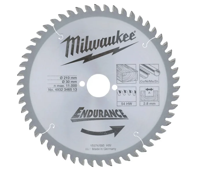 Disc pentru fierastrau electric MILWAUKEE Endurance 210mm 2.8mm-1