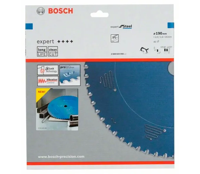 Disc pentru fierastrau electric BOSCH Expert for Steel HLTCG-40T 190mm 2mm-2