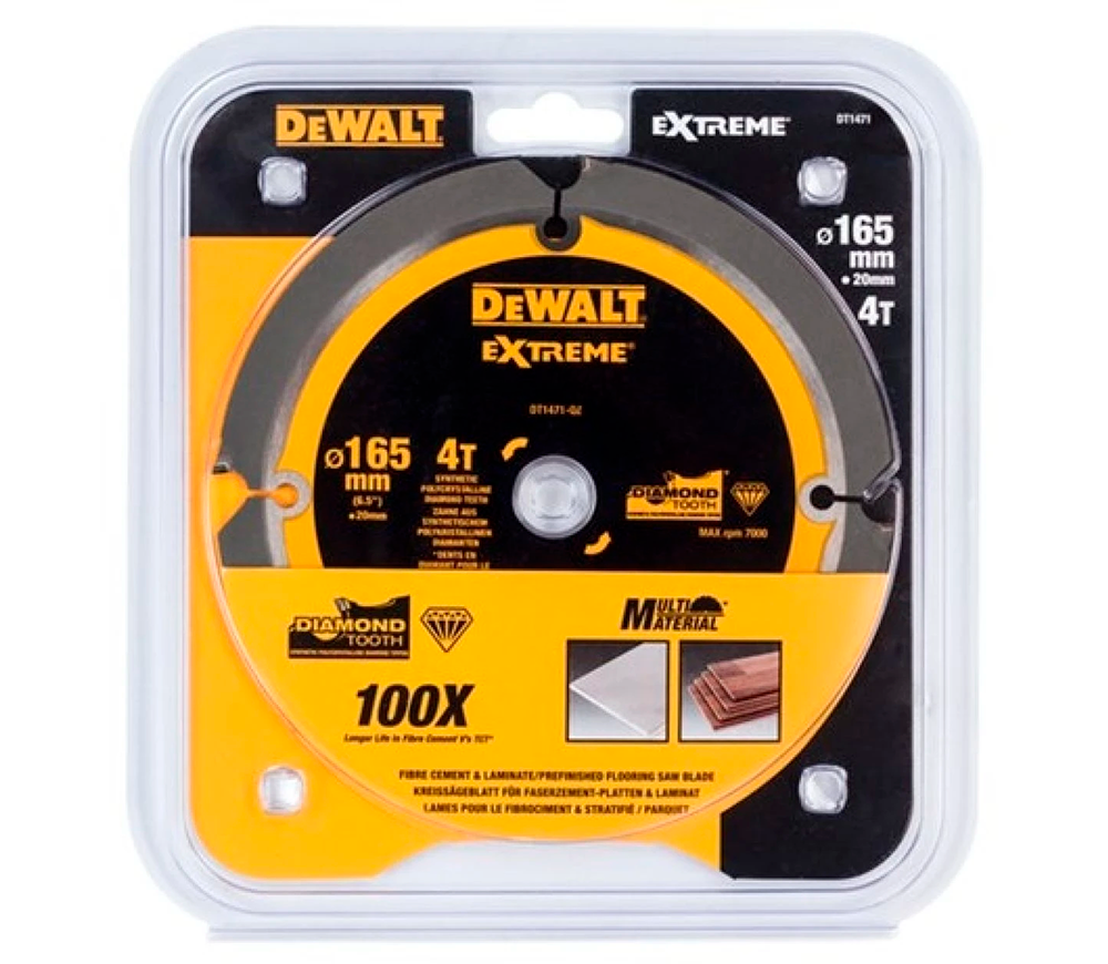 Disc pentru fierastrau electric DEWALT DT1471 165mm 1.4mm photo