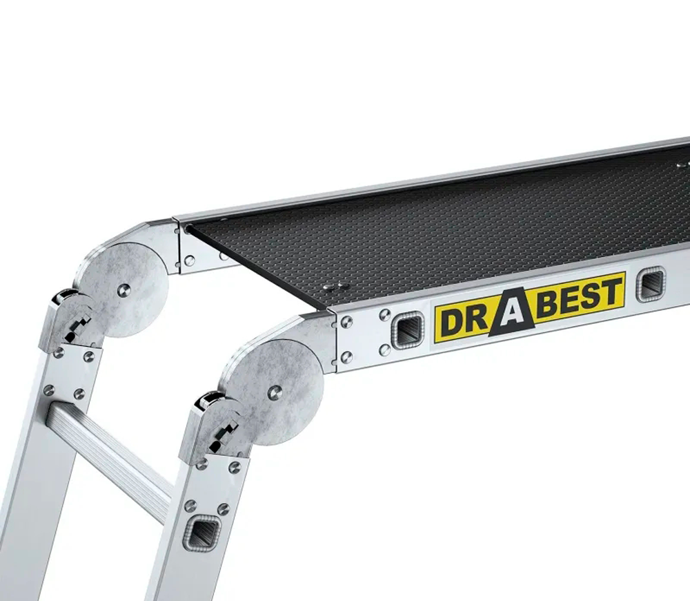 Scară transformer DRABEST DR-AL-DU-4X3-PRO+POD 3.45m 150kg photo 8