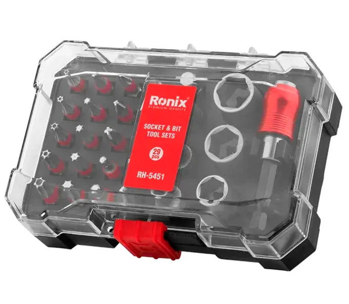Set 29 biți și duze RONIX RH-5451 SL/PH/PZ/Hex/Torx 25/65mm-2