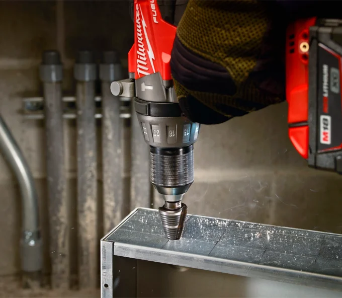 Set burghiuri pe metal MILWAUKEE Step & Drill bit combo 2-20mm HSS-3