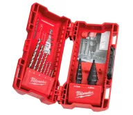 Set burghiuri pe metal MILWAUKEE Step & Drill bit combo 2-20mm HSS-1