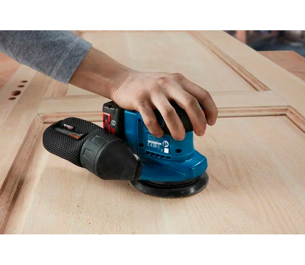 Шлифмашина эксцентриковая аккумуляторная BOSCH GEX 185-LI PROF 125мм 18В 4Ач photo 4