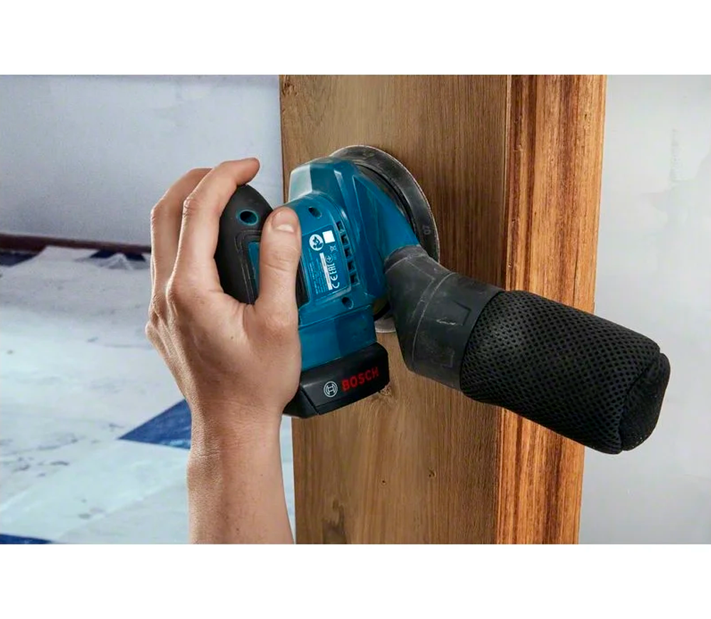 Шлифмашина эксцентриковая аккумуляторная BOSCH GEX 185-LI PROF 125мм 18В 4Ач photo 6