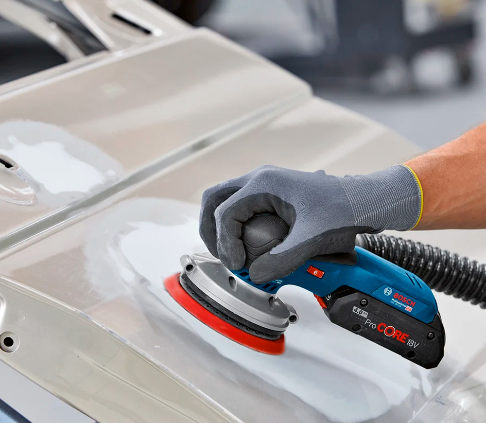 Mașină de șlefuit excentrică fără fir (fără bat) BOSCH GEX 18V-125 SOLO 125mm 18V photo 6