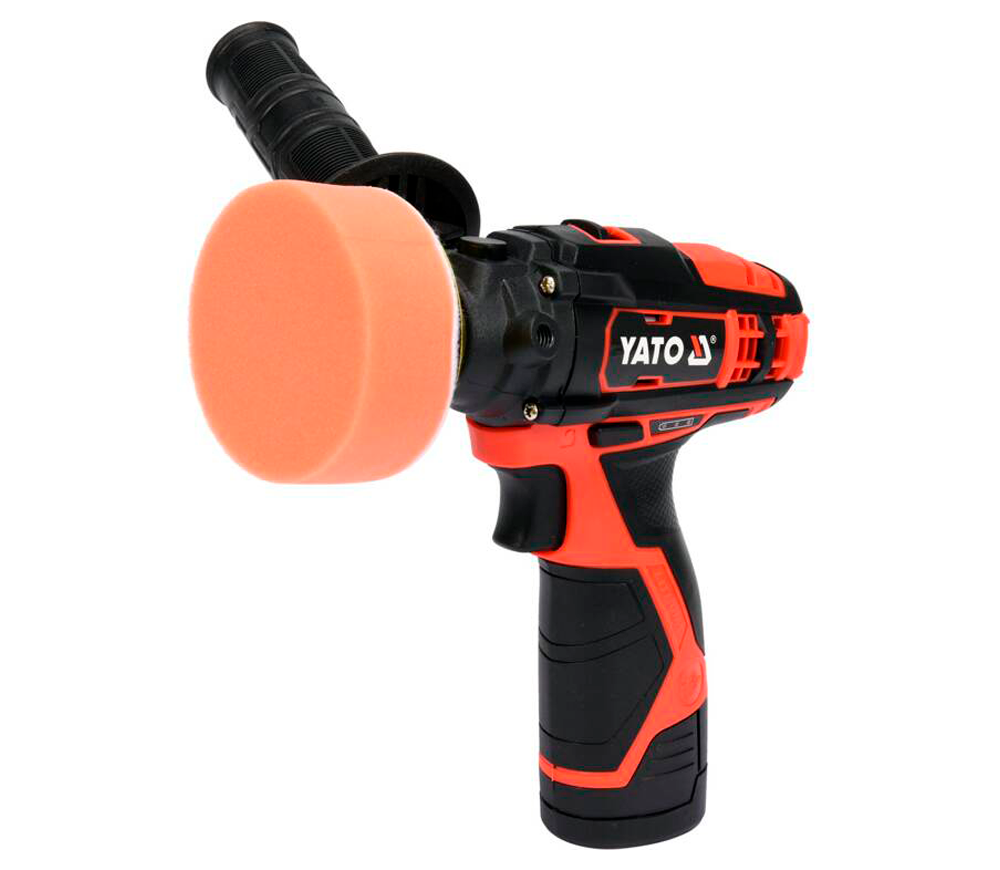 Полировальная машина аккумуляторная YATO YT82903 80мм 12В 2Ач photo 2