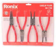 Набор 4 щипцов для стопорных колец RONIX RH-1700 180мм-4