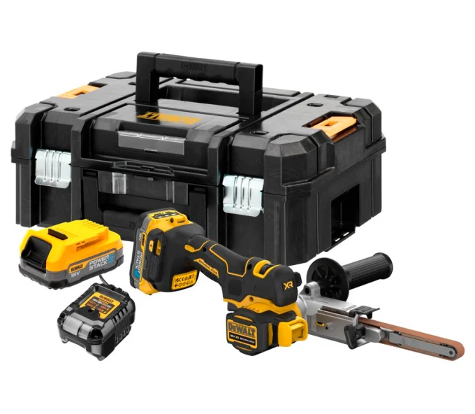 Mașină de șlefuit cu bandă fără fir DEWALT DCM200E2T-QW  18V 1.7Ah-1