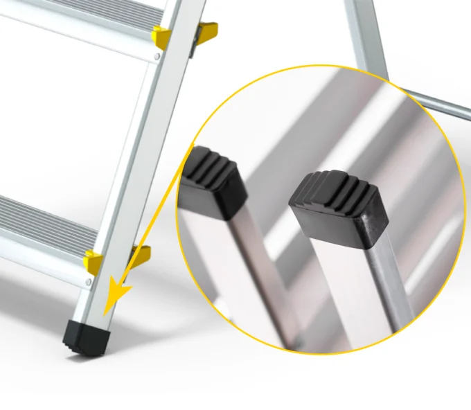 Scară unilaterală DRABEST DR-AL-D3-PRO-Ż+CZ 0.54m 150kg-5