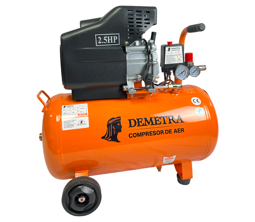 Compresor Demetra DM2550 250l/min 50L photo 0