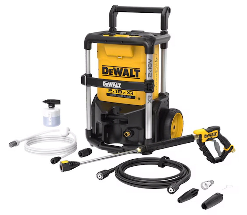 Aparat de spălat cu presiune fără fir (fără bat) DEWALT DCMPW1600N 110bar 273l/h 2x18V photo 6