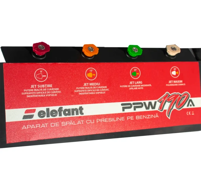 Aparat de spălat cu presiune pe benzin Elefant PPW190A 6.5cp 165bar 600l/h-4