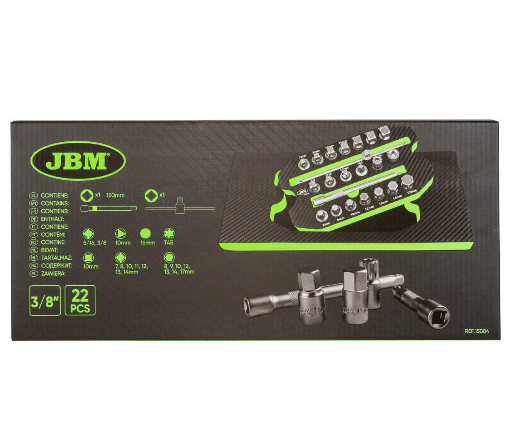 Set de capse pentru deșurubarea dopurilor de carter JBM-15084 photo 1