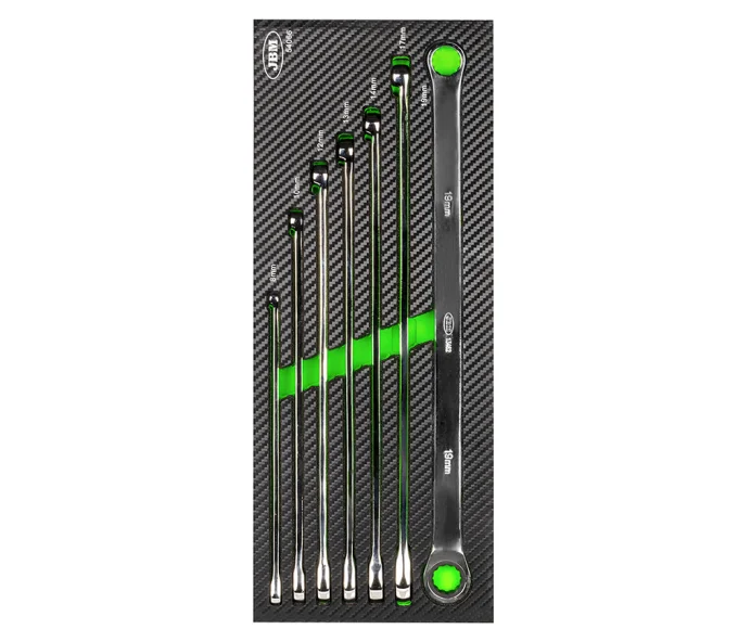 Set de chei cu clichet cu două fețe cu 7 piese JBM-54066 8-19mm-2